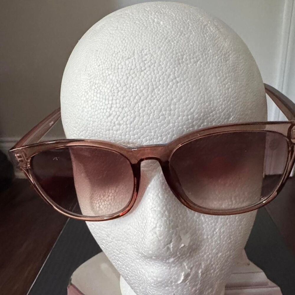 Women's Brown and Pink Sunglasses